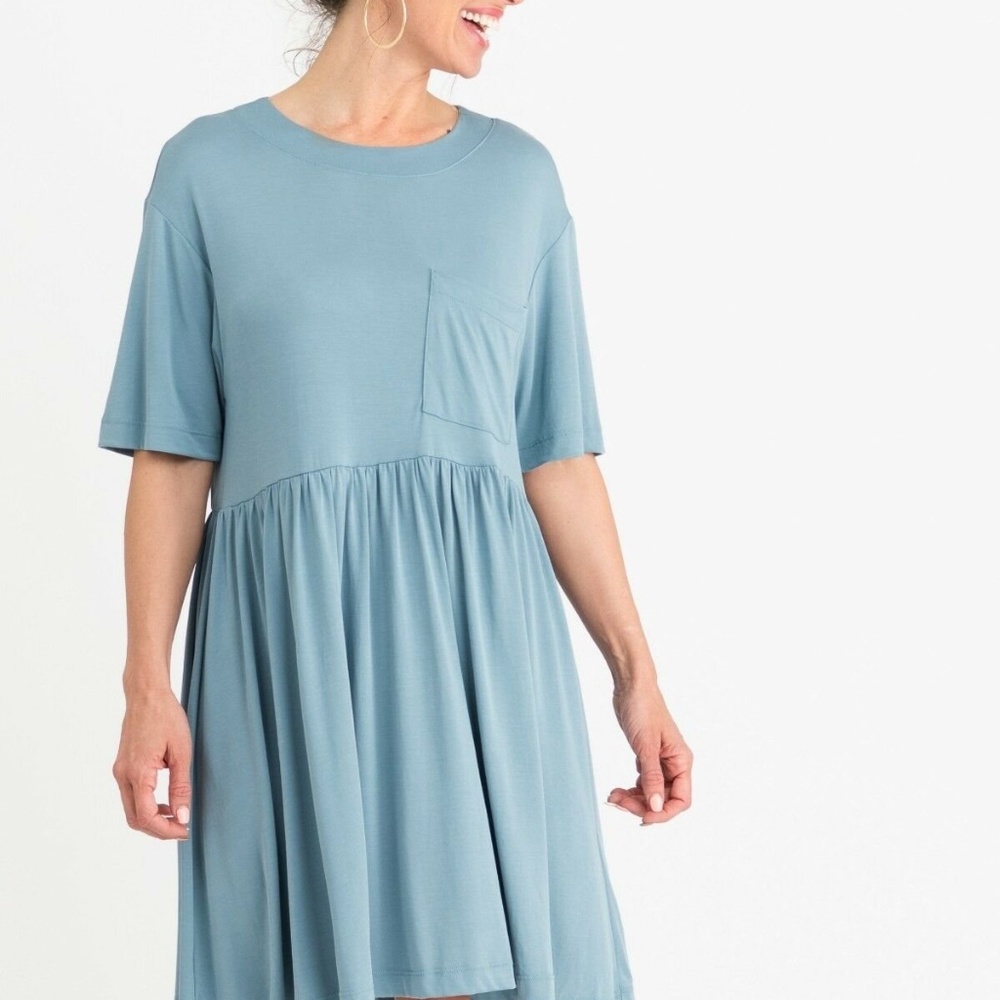 Agnes and Dora Kahlo Dress (Tunic) Light Blue XL